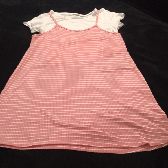 unknown Other - Girls size 7 striped spaghetti strap/t-shirt dress unknown Other - Girls size 7 striped spaghetti strap/t-shirt dress